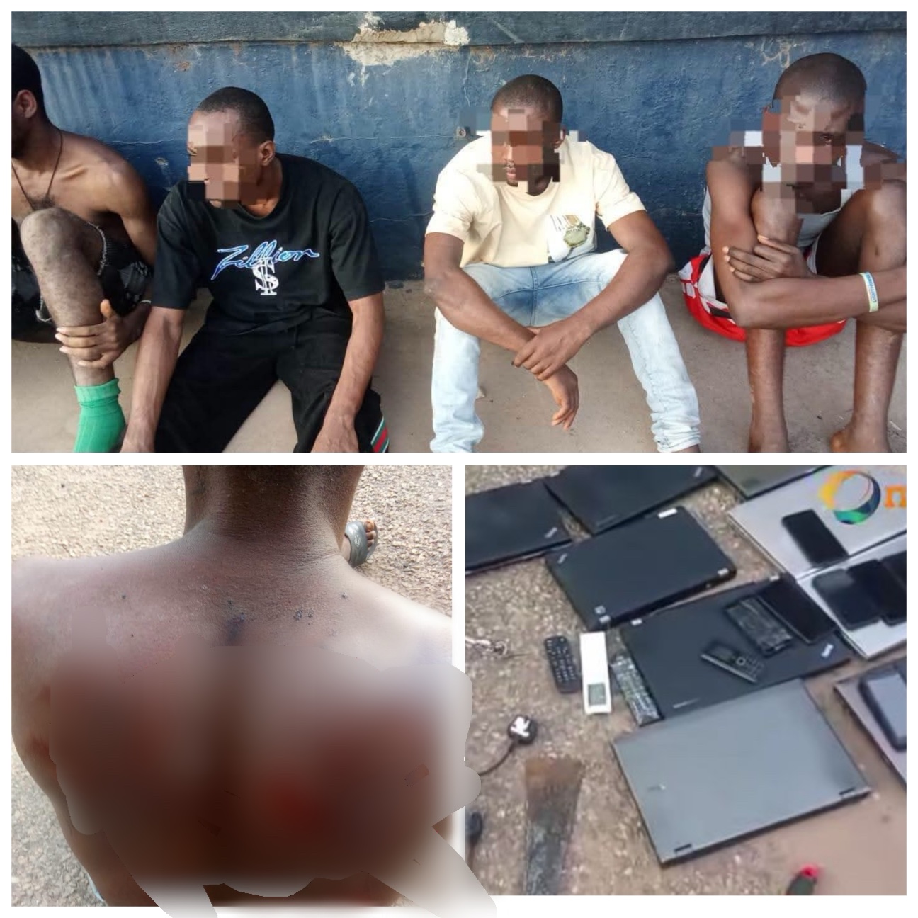 Nigerians arrested in Ghana for assaulting year old man as jpeg